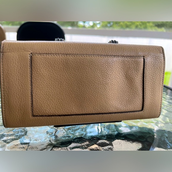 EUC Celine Long Snap Wallet Taupe With Red Interior - Picture 2 of 16